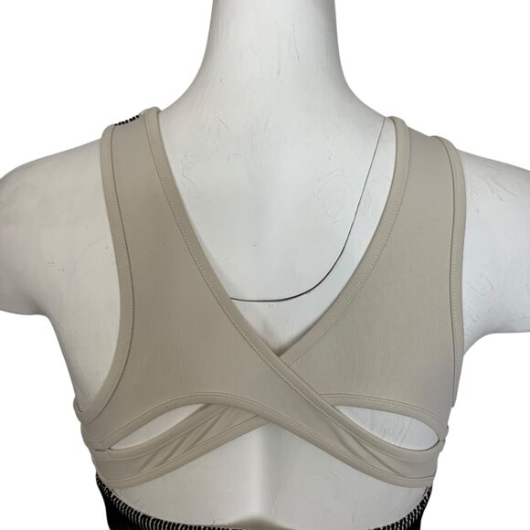 Alo Yoga Electric Sports Bra S Bone Cutout Back Athletic - Picture 8 of 12